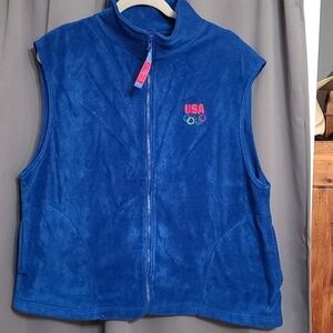 United States Oltmpic‎ Committee fleece vest sZ XL
